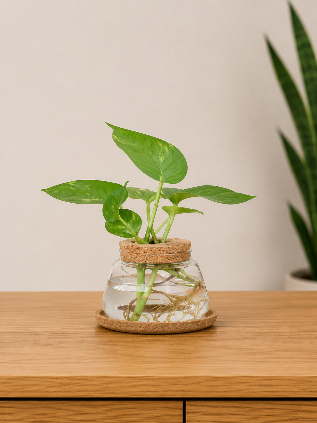 Cork Conical Flask Planter
