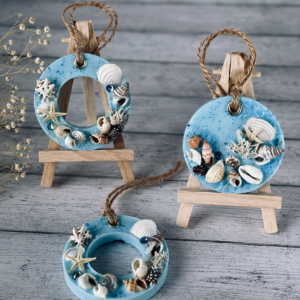 Coastal Shell Wreath Charm