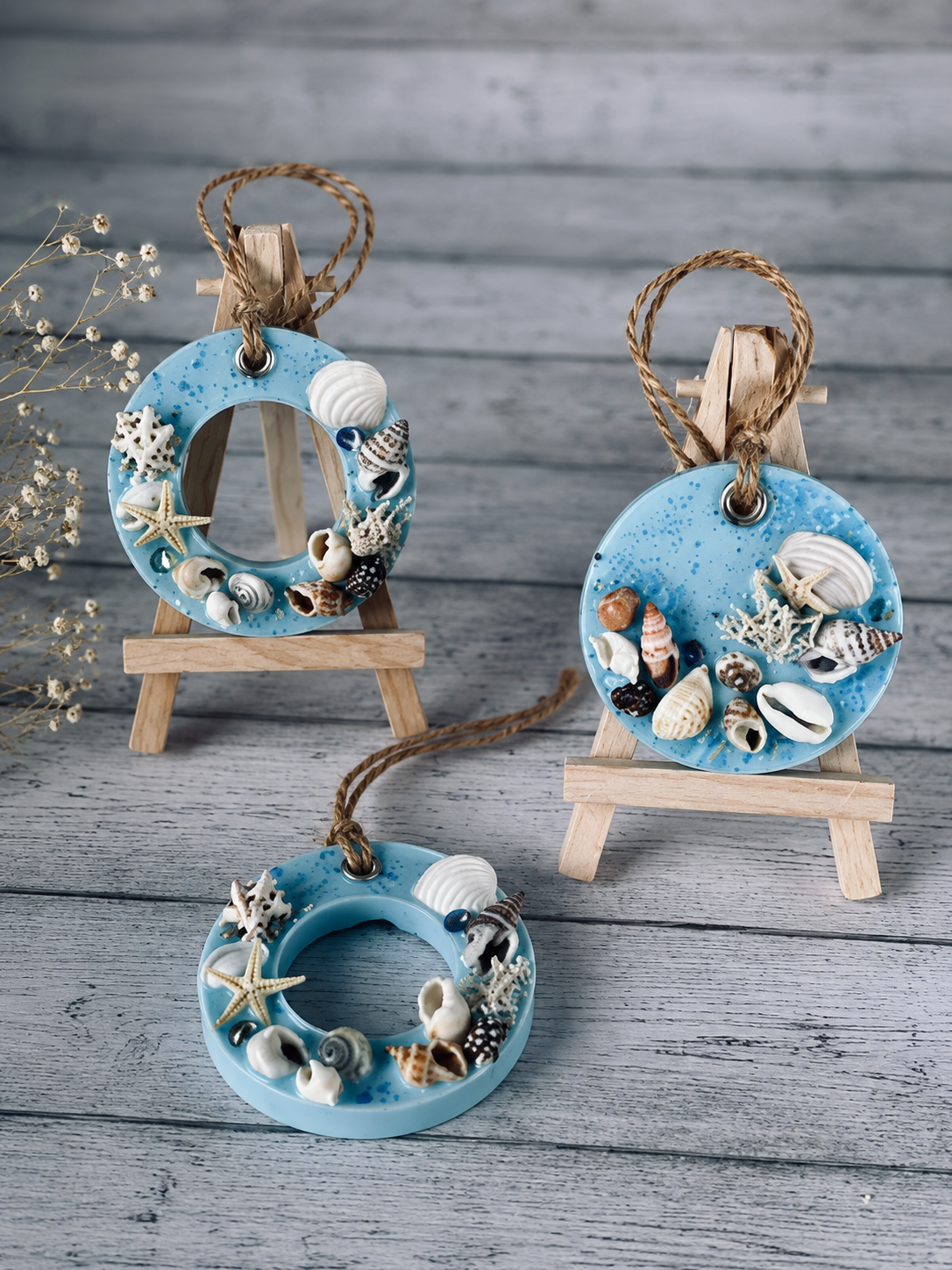Coastal Shell Wreath Charm