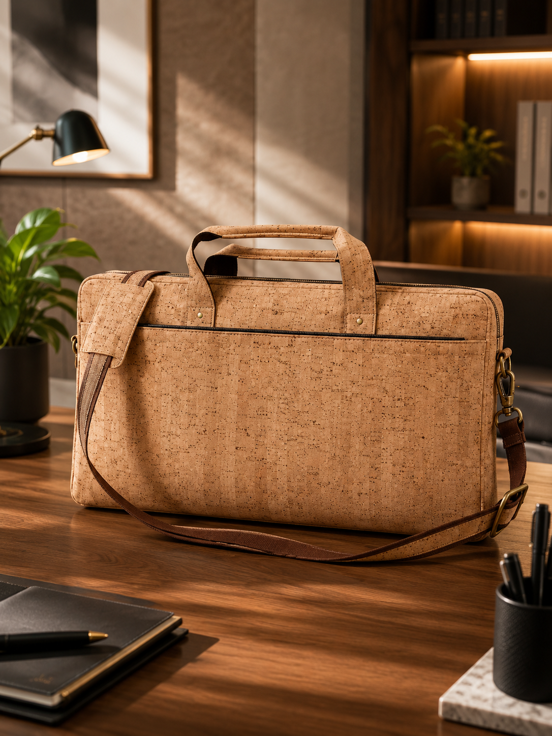 Cork Laptop Bag Elegante