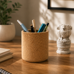 Cork Pen Stand Round
