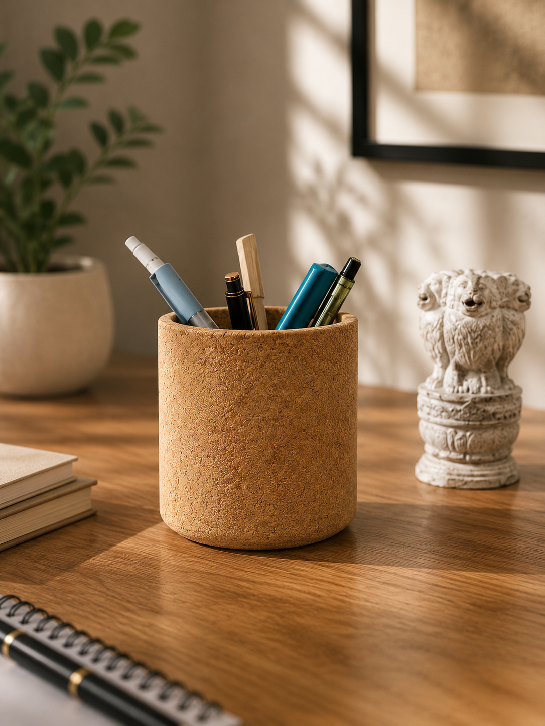 Cork Pen Stand Round