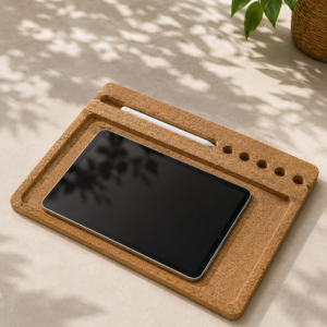Cork iPad Desk Organizer