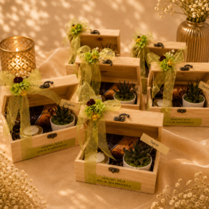 Eco Wooden Keepsake Favor Boxes
