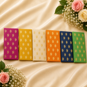 Elegant Leaf Motif Handmade Paper Envelopes