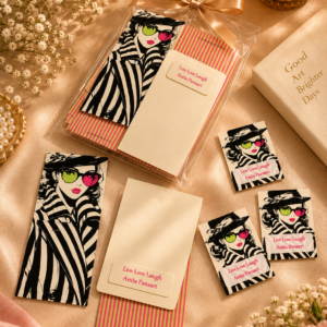Personalized Fashion Kitty Envelope Set