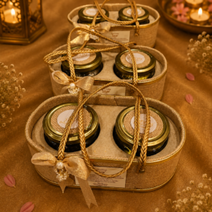 Elegant Festive Woven Basket Hamper