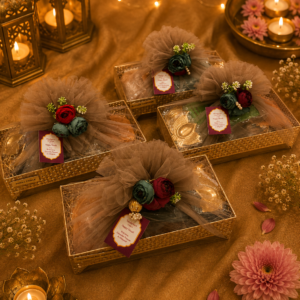 Royal Floral Diwali Gift Tray Hamper