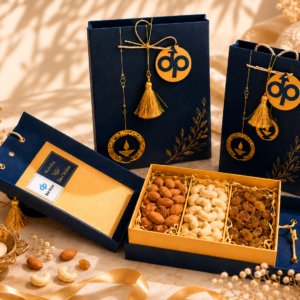 Royal Navy & Gold Premium Dry Fruit Gift Set
