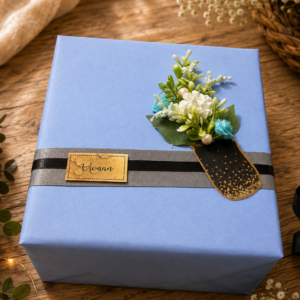 Blue Floral Elegance Luxury Gift Box