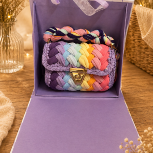 Pastel Rainbow Woven Rakhi Gift Box