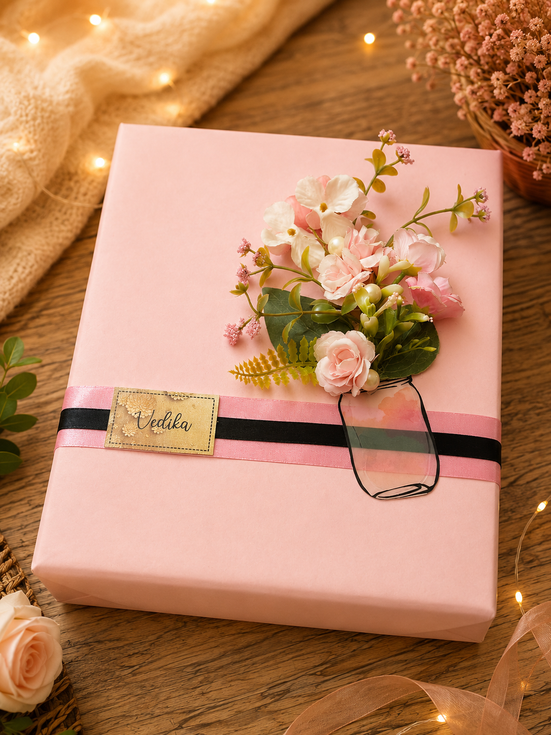 Blush Floral Elegance Luxury Gift Box