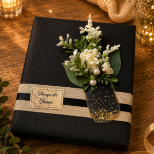 Noir Gold Floral Luxury Gift Box