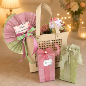 Elegant Anniversary Floral Gift Hamper