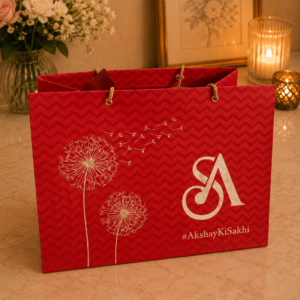 Personalized Red Gift Bag