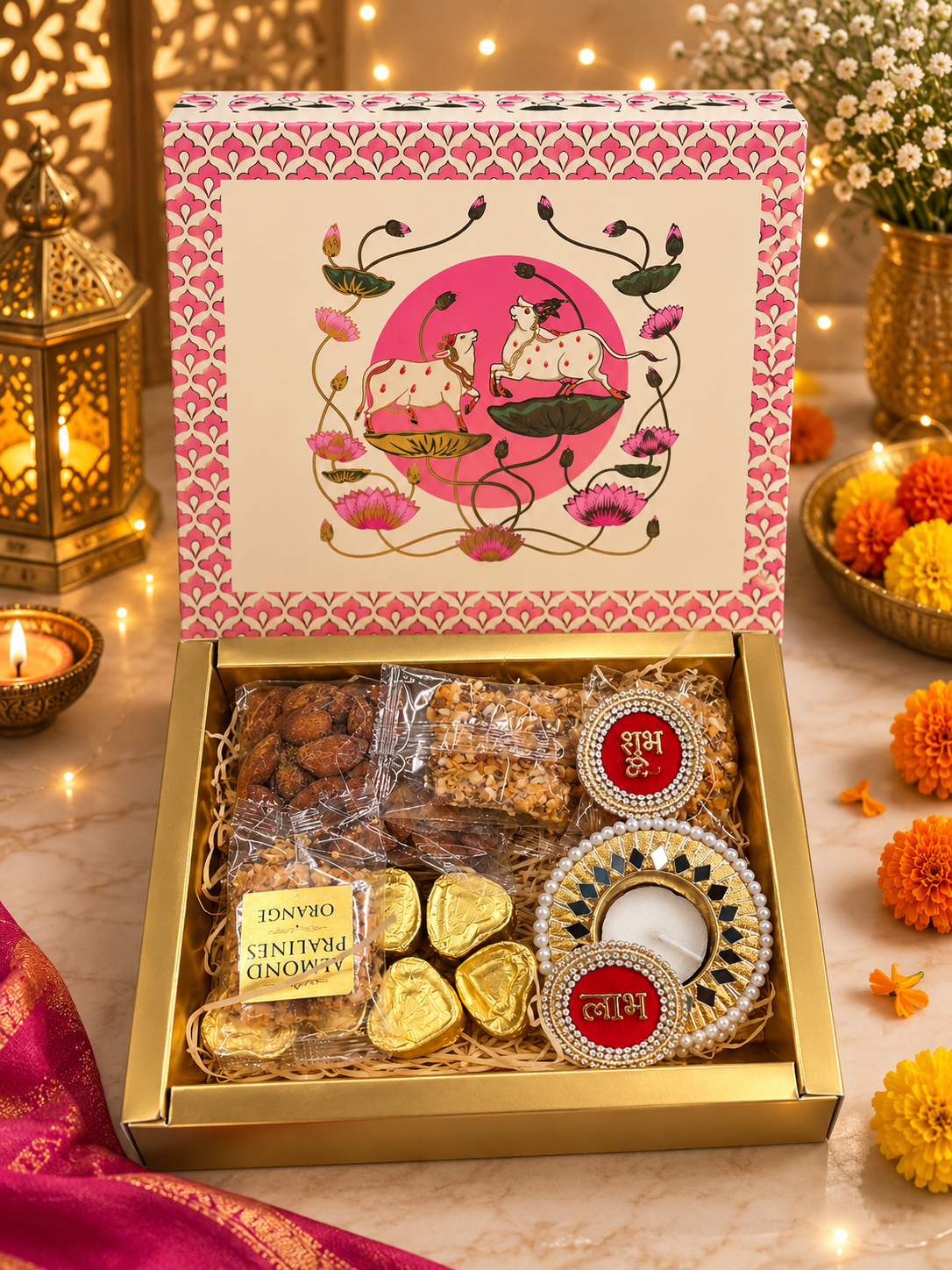 Shubh Labh Premium Diwali Dry Fruit Gift Box