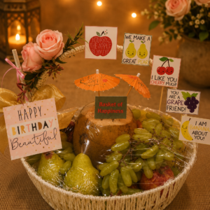 Birthday Fruit Basket of Happiness