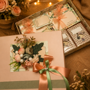 Elegant Floral Luxury Wedding Invitation Box