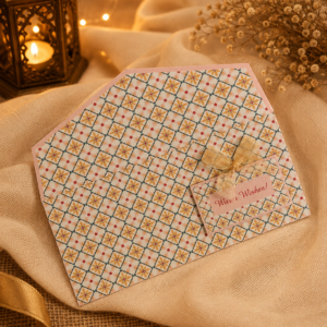 Floral Pattern Handmade Gift Envelope