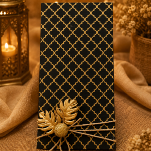 Black & Gold Handmade Gift Envelope