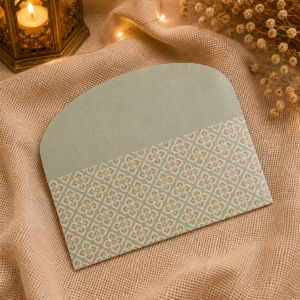 Sage Green Floral Handmade Gift Envelope