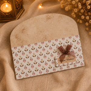 Rustic Floral Handmade Gift Envelope