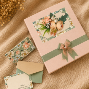 Floral Handmade Gift Box & Envelope Set