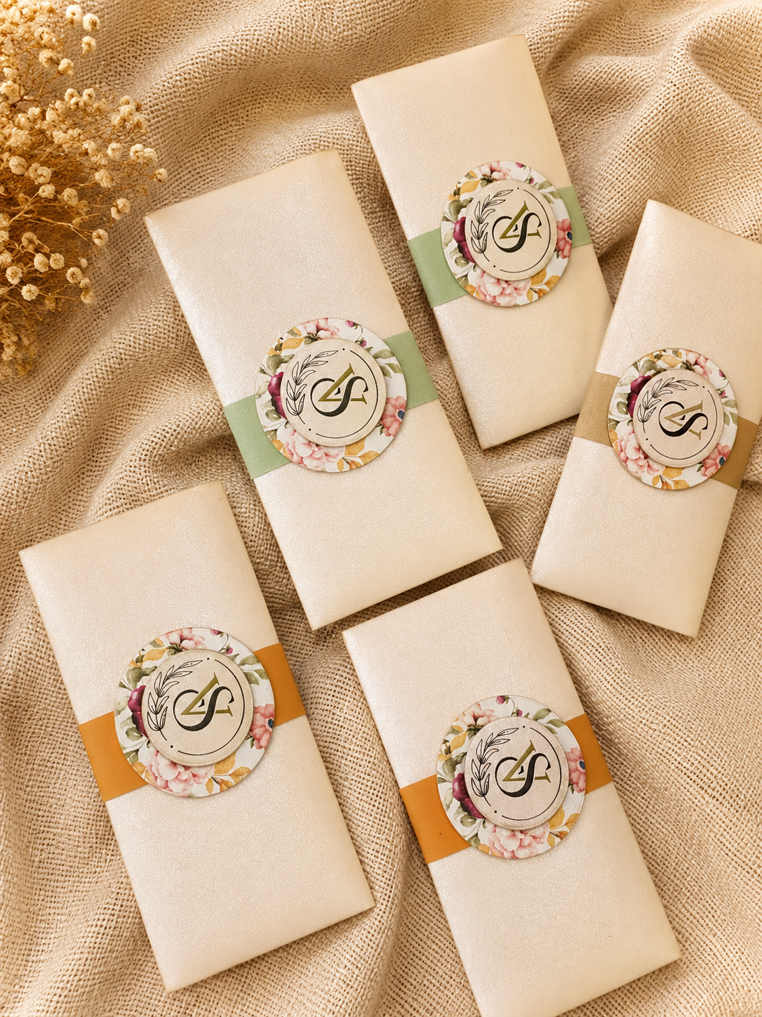 Floral Personalized Money Envelope Set