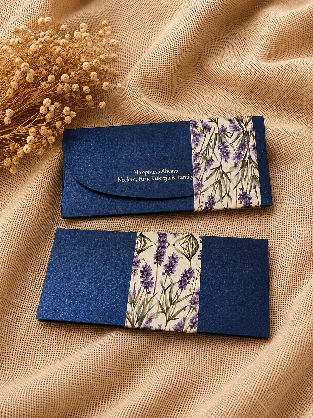 Personalized Floral Money Envelope
