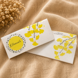 White & Yellow Floral Money Envelope