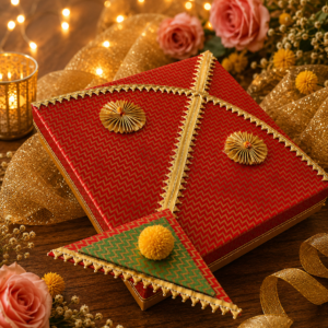 Royal Red & Gold Festive Gift Box